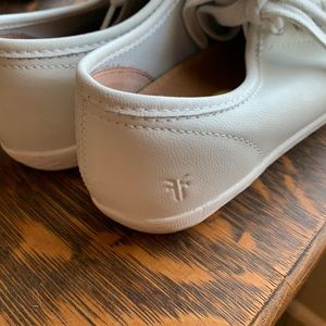 Frye white leather sneakers